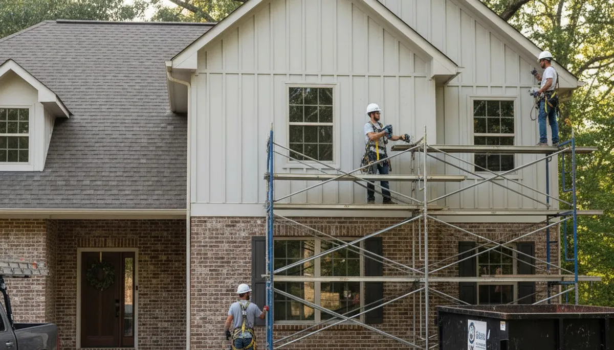 Vinyl siding installation for Nashville, TN homes by a local siding contractor